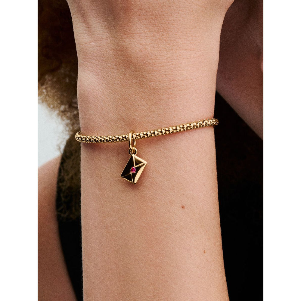 Pandora 14K Gold Plated Love Letter Envelope Dangle Charm Image 2