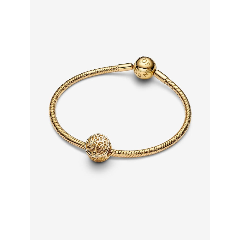 Pandora 14K Gold Plated Openwork Family Roots Charm Image 3