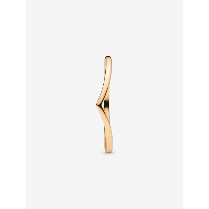 Pandora 14K Gold Plated Polished Wishbone Ring Image 4