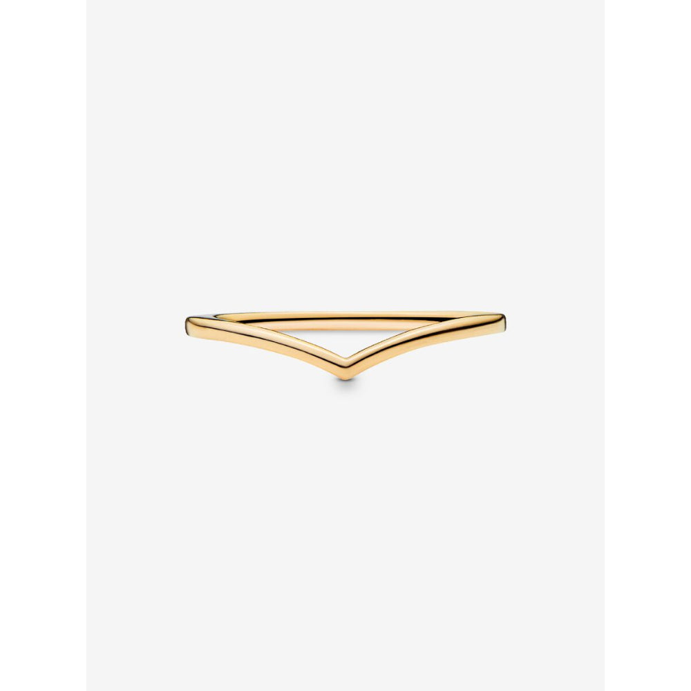 Pandora 14K Gold Plated Polished Wishbone Ring Image 5
