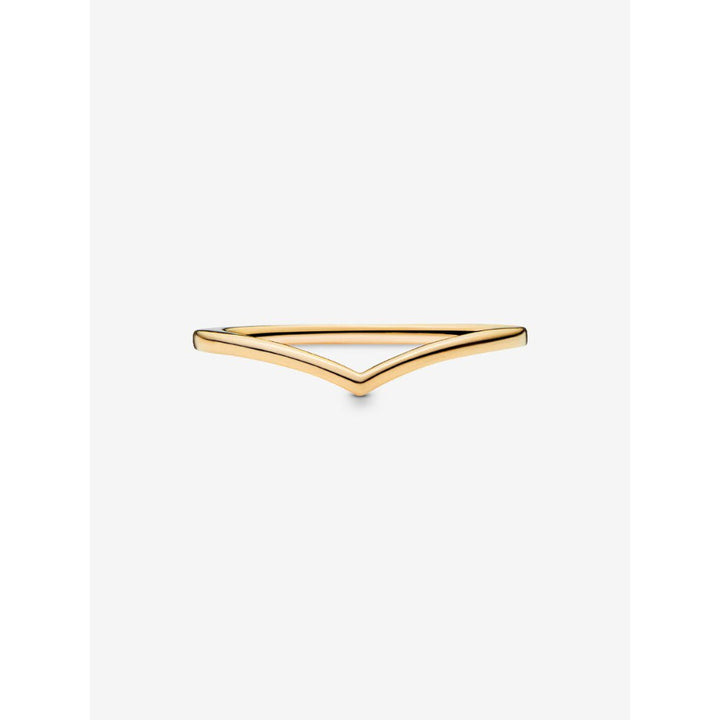 Pandora 14K Gold Plated Polished Wishbone Ring Image 5