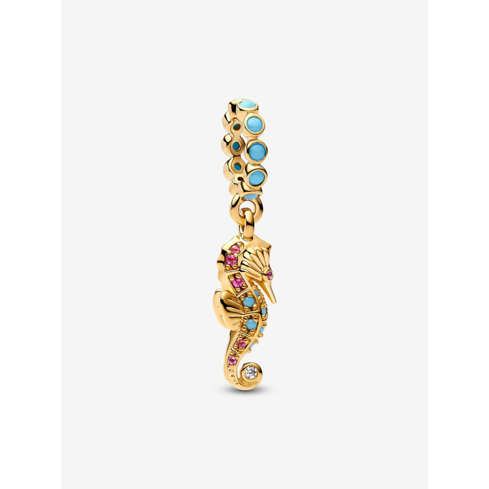 Pandora 14K Gold Plated Seahorse Dangle Charm Image 1