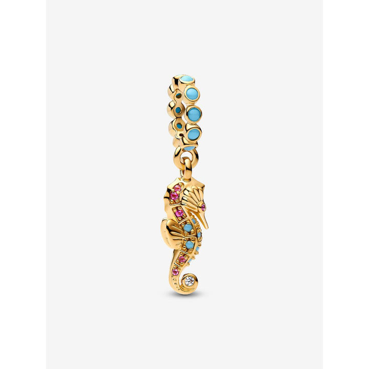 Pandora 14K Gold Plated Seahorse Dangle Charm Image 1