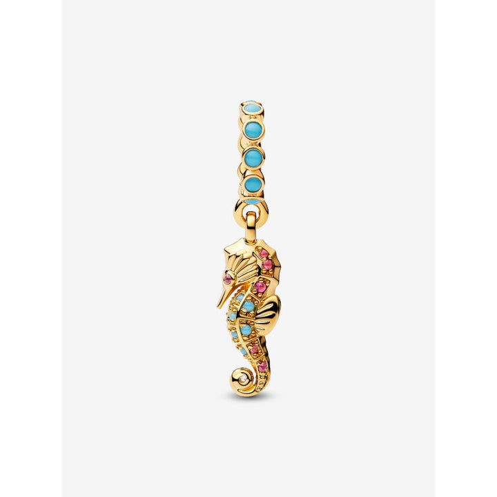 Pandora 14K Gold Plated Seahorse Dangle Charm Image 6