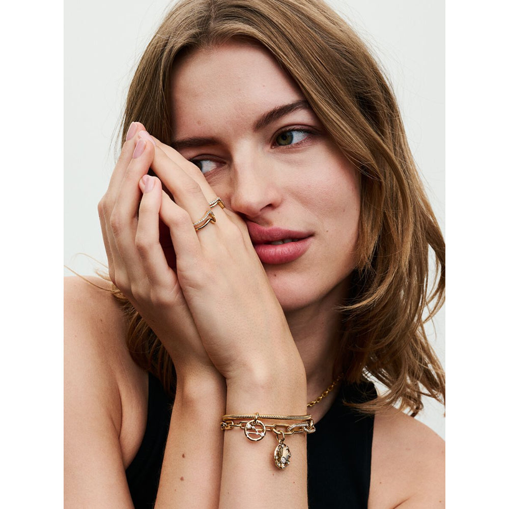 Pandora 14K Gold Plated Small - Link Chain Bracelet Image 4