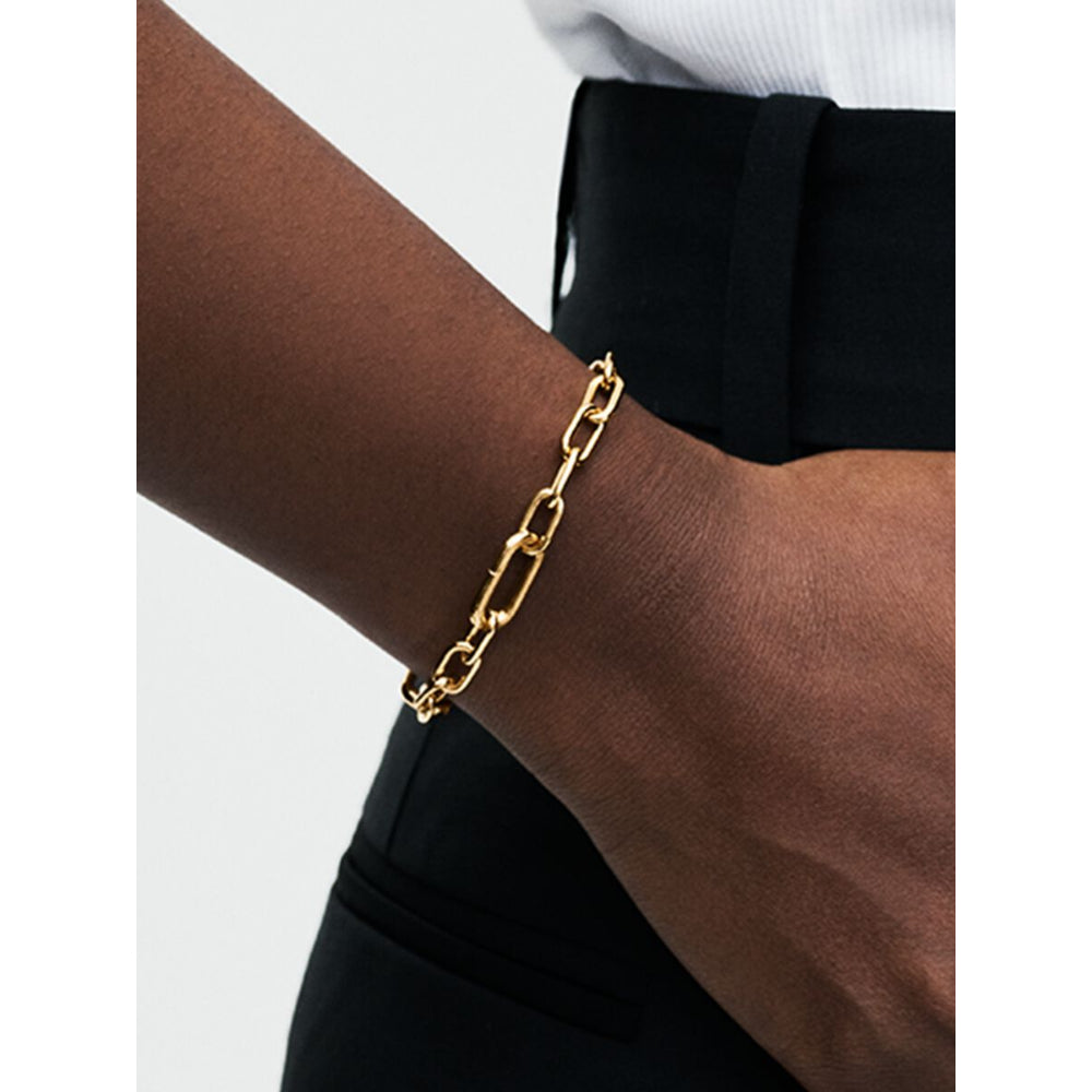 Pandora 14K Gold Plated Small - Link Chain Bracelet Image 2