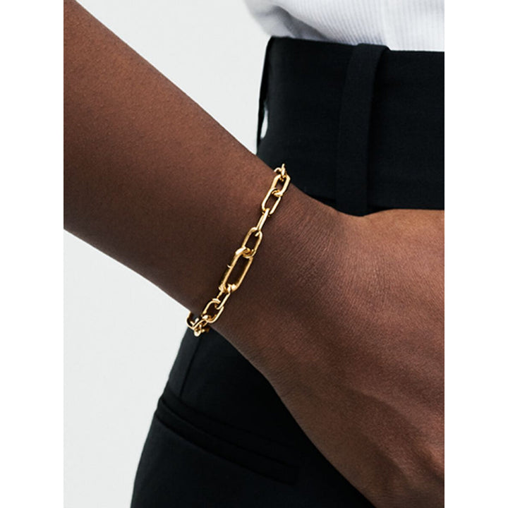 Pandora 14K Gold Plated Small - Link Chain Bracelet Image 2