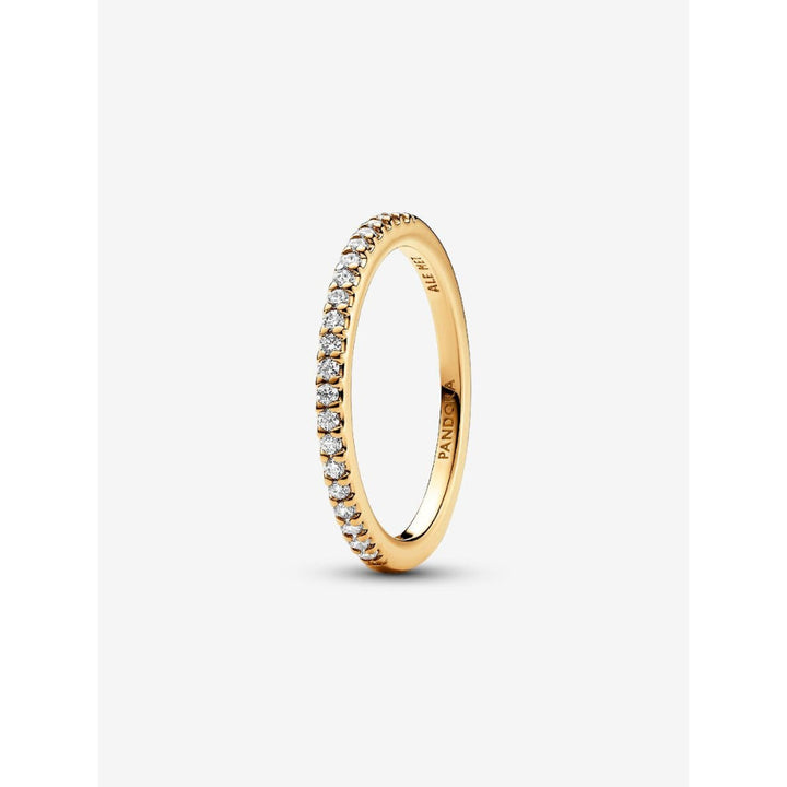 Pandora 14K Gold Plated Sparkling Band Ring Image 1