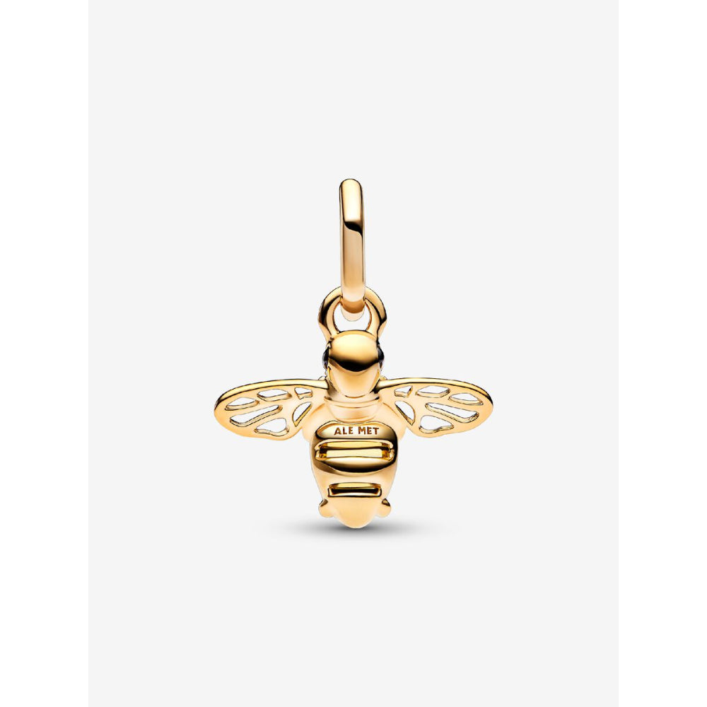 Pandora 14K Gold Plated Sparkling Bee Dangle Charm Image 5