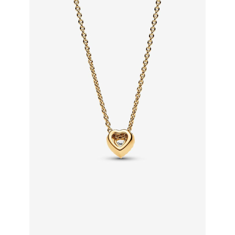Pandora 14K Gold Plated Sparkling Heart Collier Necklace Image 5