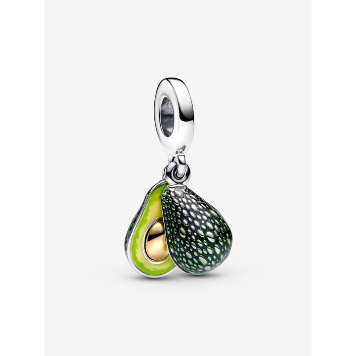 Pandora 14K Gold Plated Sterling Silver Avocado Double Dangle Charm Image 1