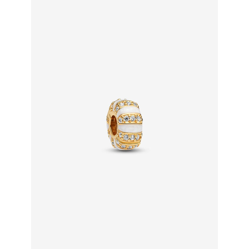 Pandora 14K Gold Plated Stones & Enamel Clip Charm Image 1