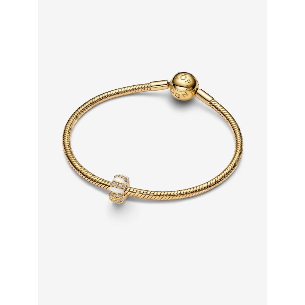 Pandora 14K Gold Plated Stones & Enamel Clip Charm Image 5