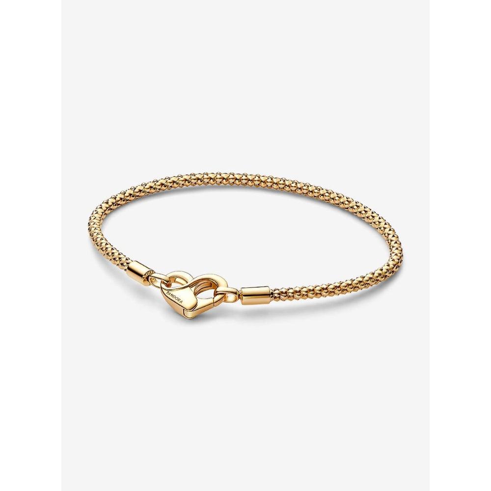 Pandora 14K Gold Plated Studded Chain Bracelet Image 1