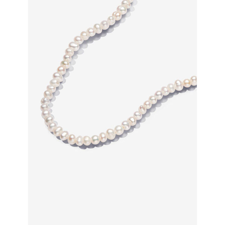Pandora 14K Gold Plated Treated Freshwater Cultured Pearls T - Bar Collier Necklace Image 1