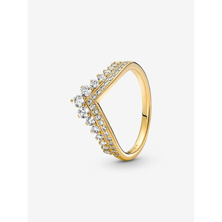 Pandora 14K Gold Plated Wish Tiara Ring Image 1