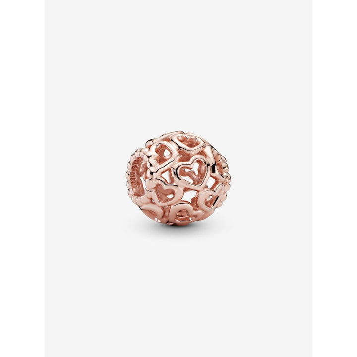 Pandora 14K Rose Gold Plated Hearts All Over Charm Image 1