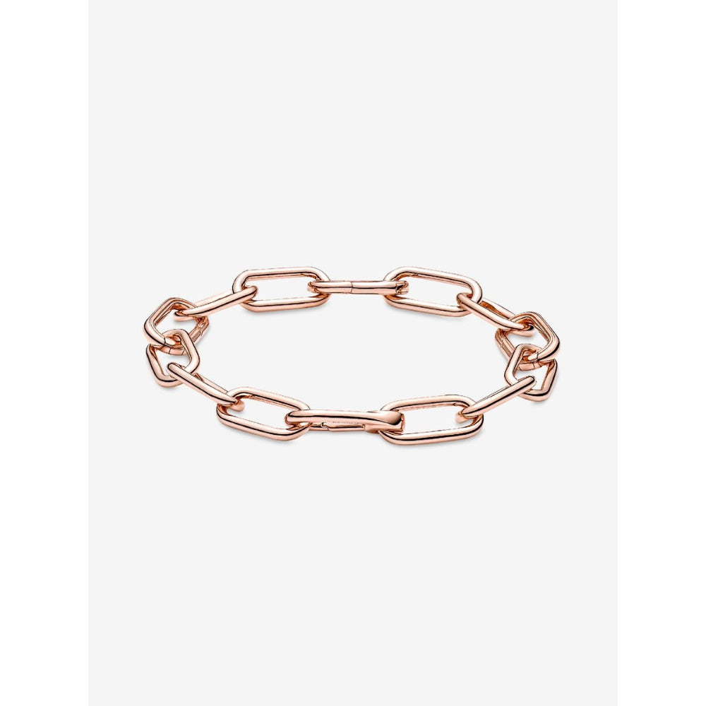 Pandora 14K Rose Gold Plated Me Medium - Link Chain Bracelet Image 4