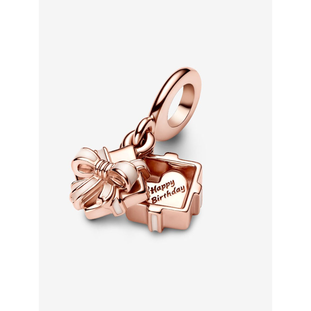 Pandora 14K Rose Gold Plated Openable Birthday Gift Dangle Charm Image 6