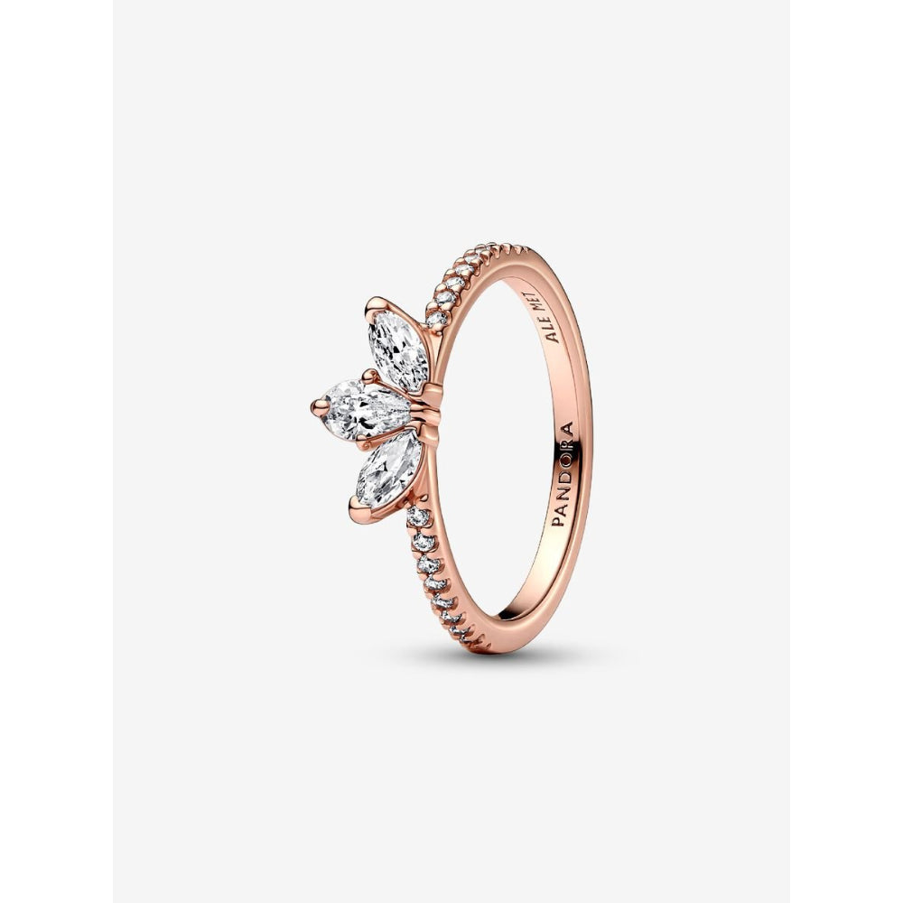 Pandora 14K Rose Gold Plated Sparkling Herbarium Cluster Ring Image 1