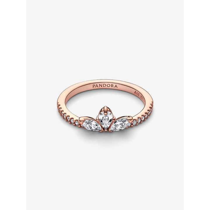 Pandora 14K Rose Gold Plated Sparkling Herbarium Cluster Ring Image 4