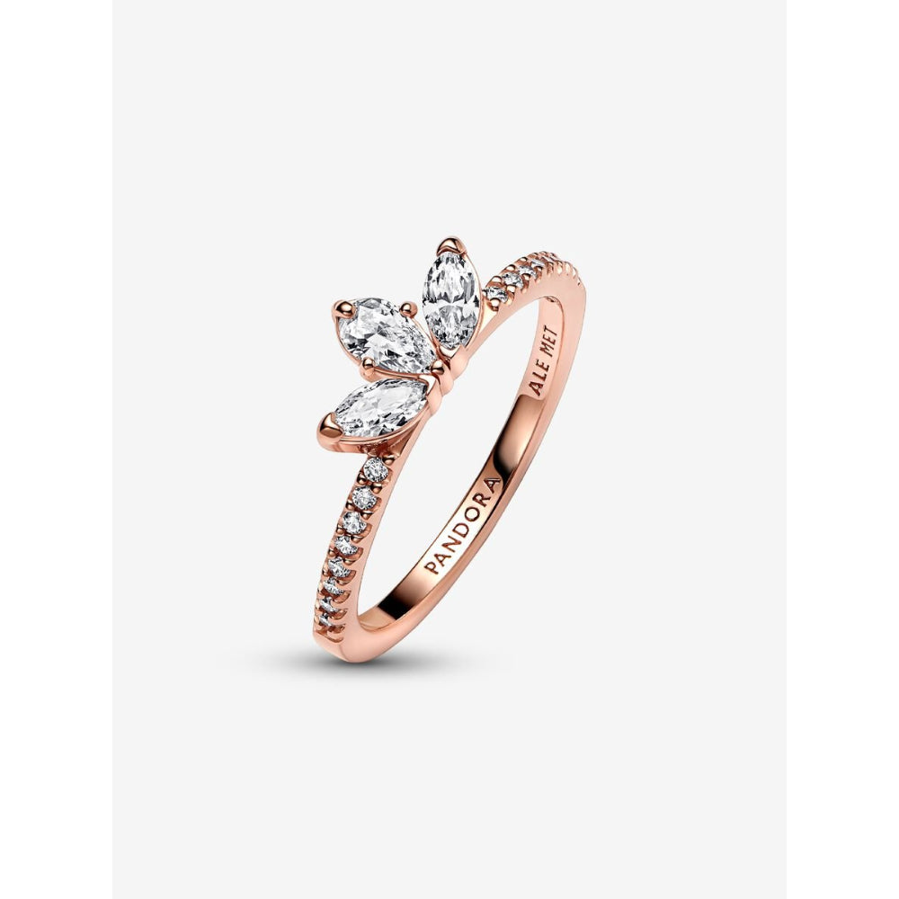 Pandora 14K Rose Gold Plated Sparkling Herbarium Cluster Ring Image 5