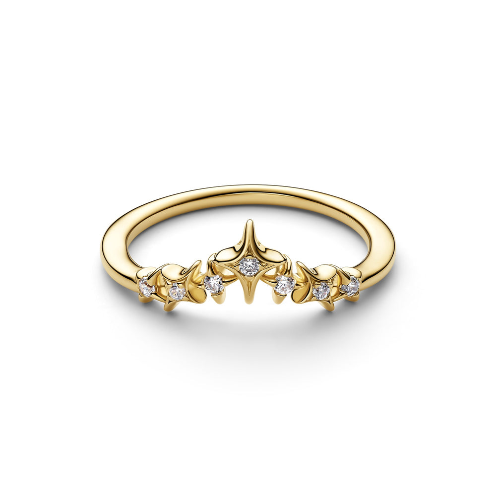 Pandora Gold Tiara Stars Ring - Mococo
