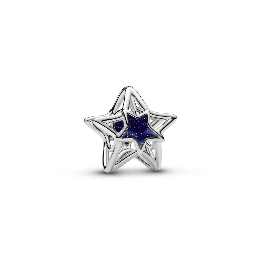 Pandora Silver Star Openwork Charm - Mococo