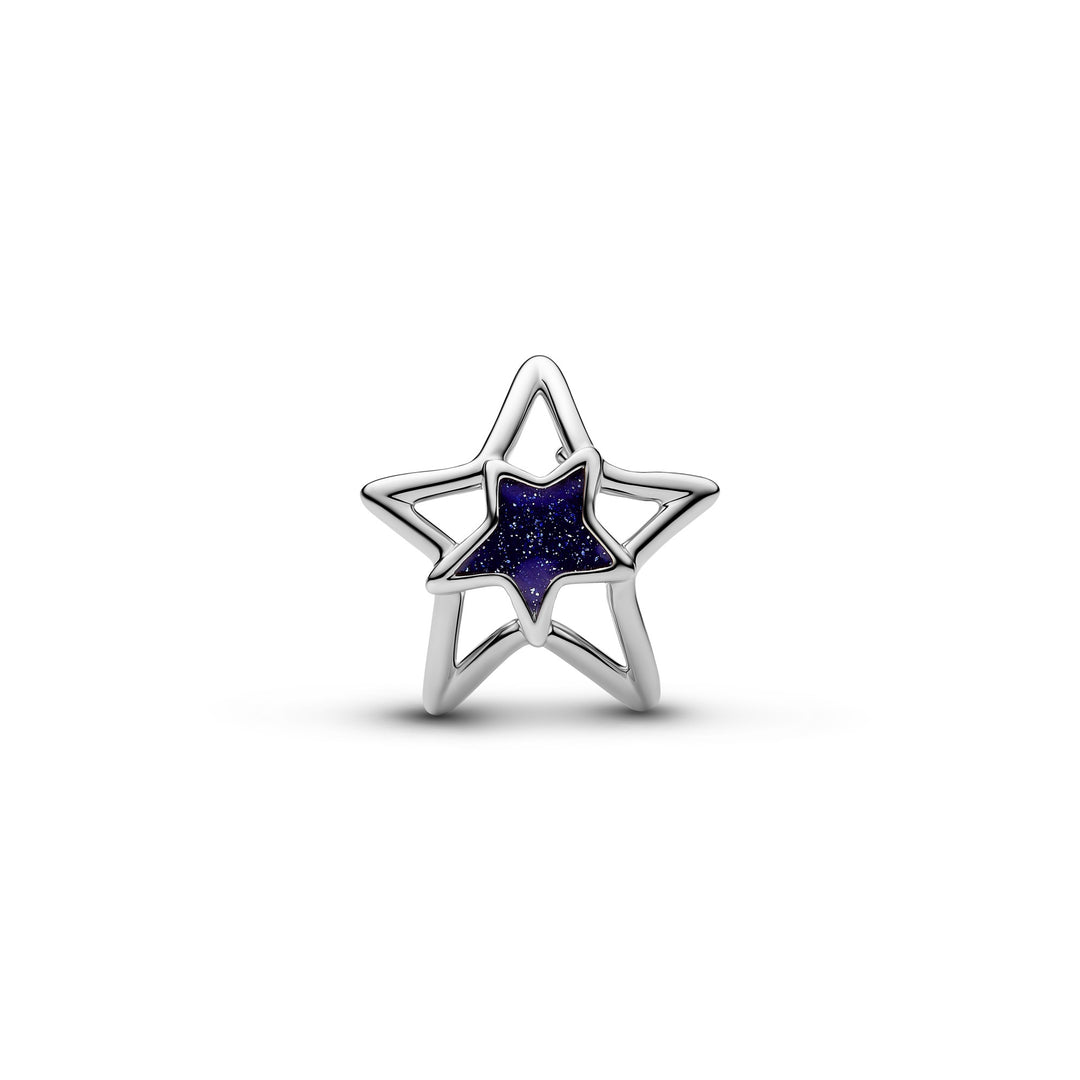 Pandora Silver Star Openwork Charm - Mococo