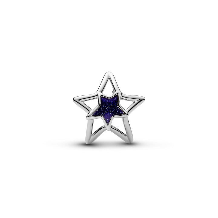 Pandora Silver Star Openwork Charm - Mococo