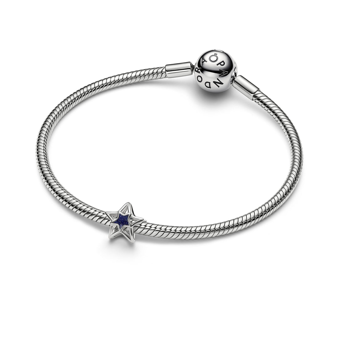 Pandora Silver Star Openwork Charm - Mococo