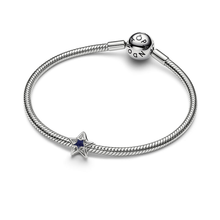 Pandora Silver Star Openwork Charm - Mococo