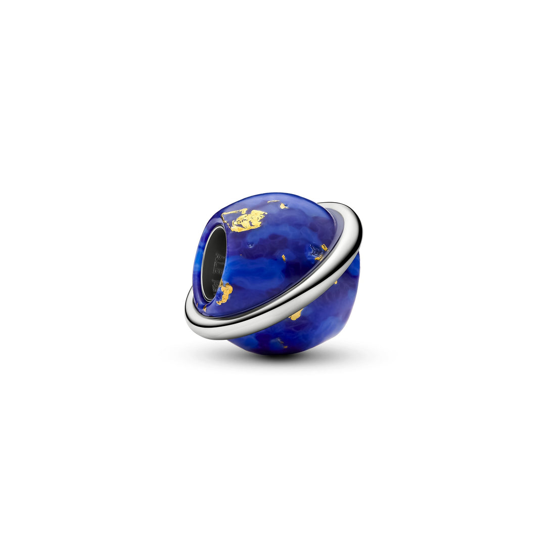 Pandora Silver Celestial Blue Planet Charm - Mococo