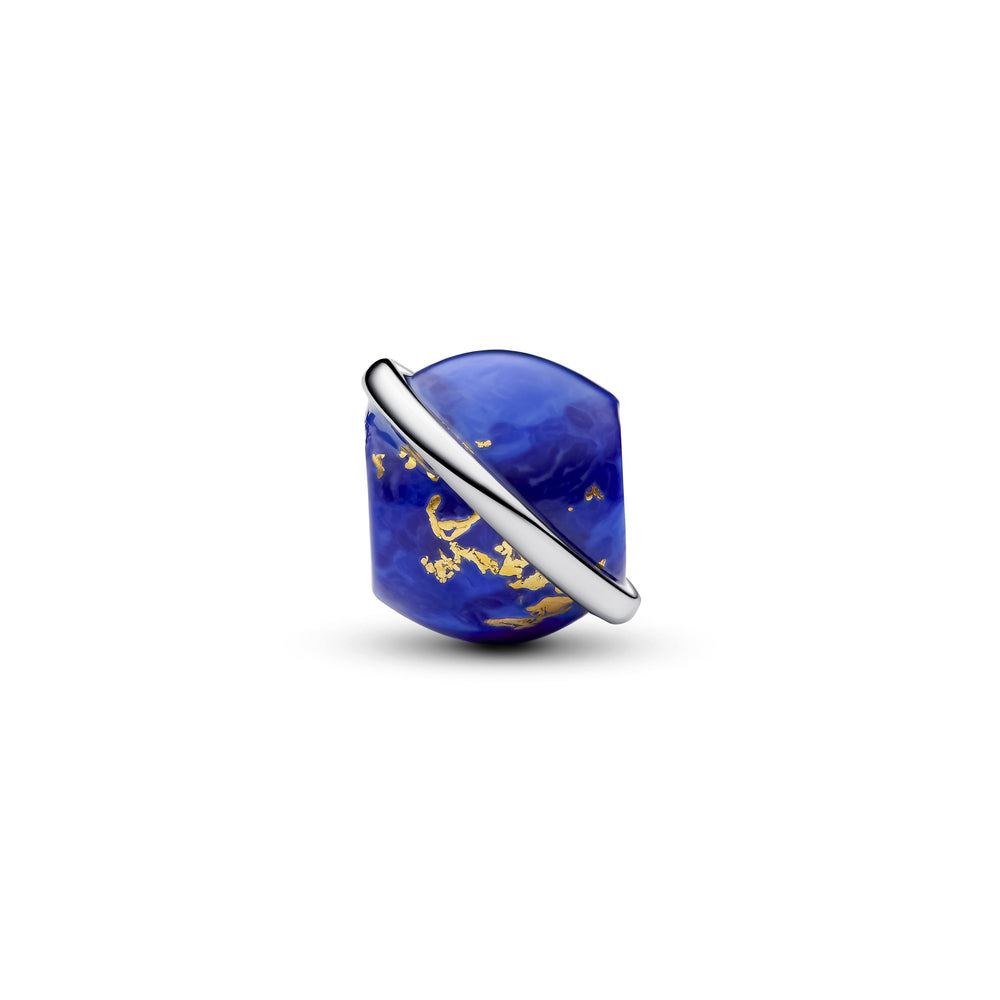 Pandora Silver Celestial Blue Planet Charm - Mococo