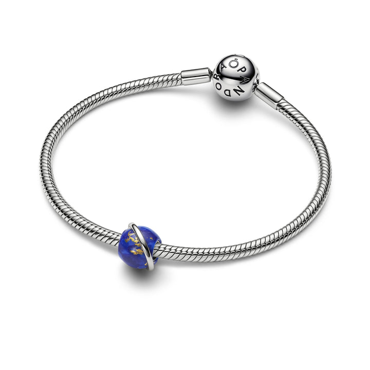 Pandora Silver Celestial Blue Planet Charm - Mococo