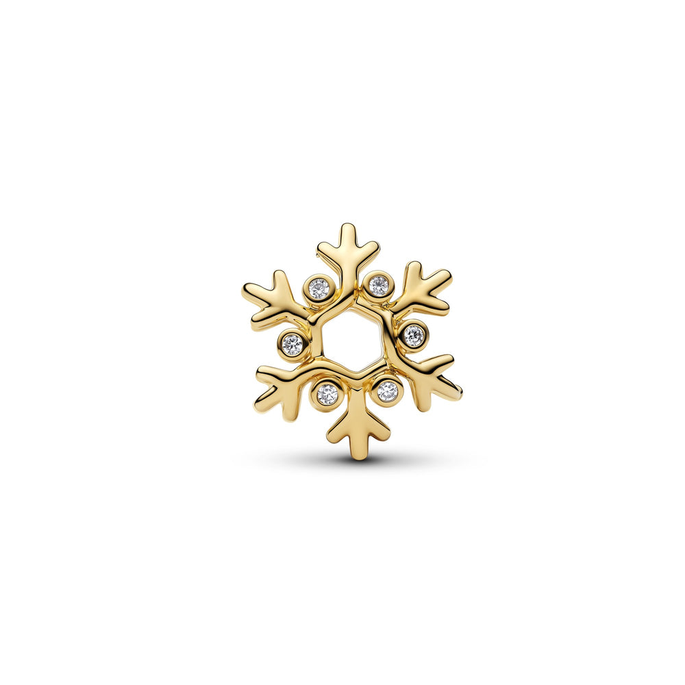 Pandora Gold Snowflake Charm - Mococo
