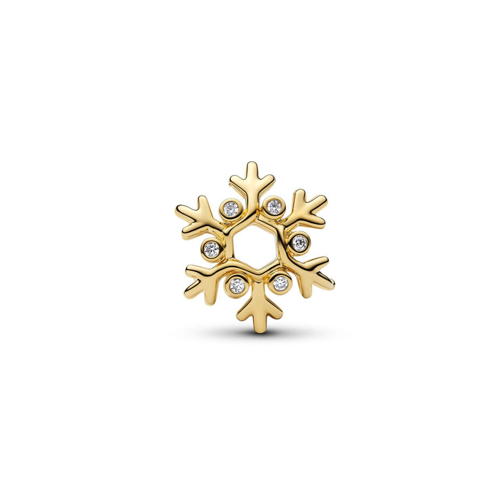 Pandora Gold Snowflake Charm - Mococo