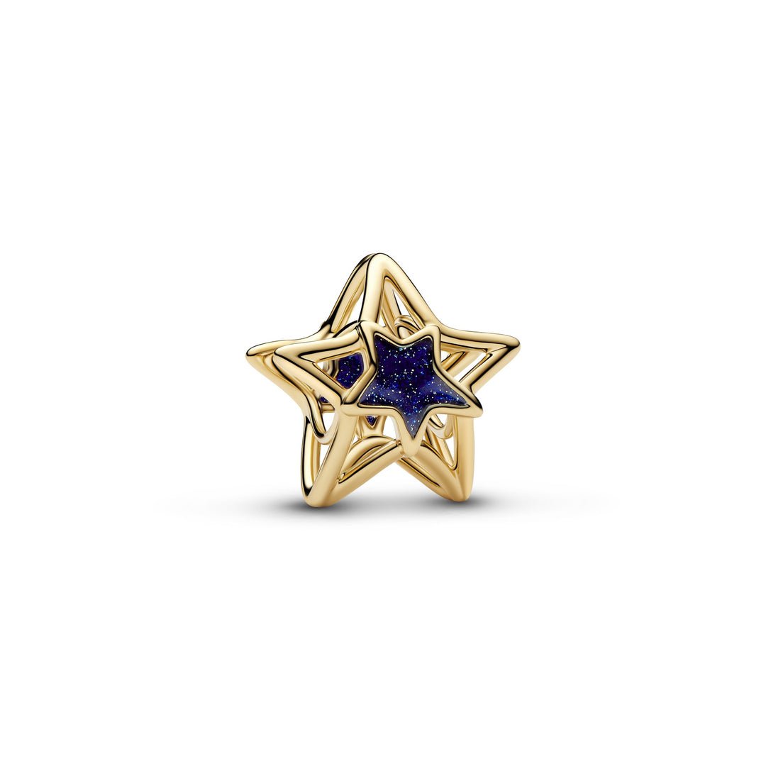 Pandora Gold Star Openwork Charm - Mococo
