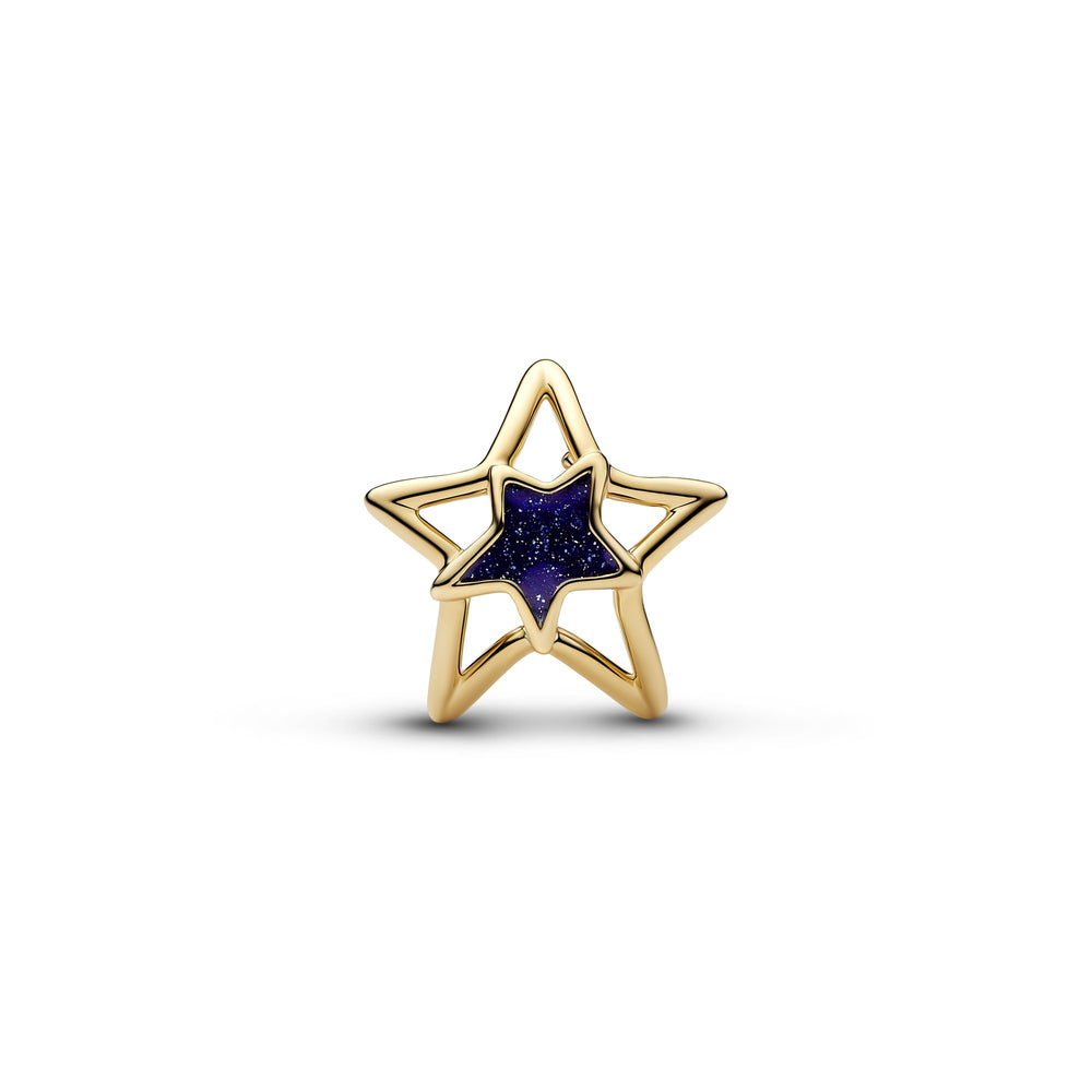 Pandora Gold Star Openwork Charm - Mococo