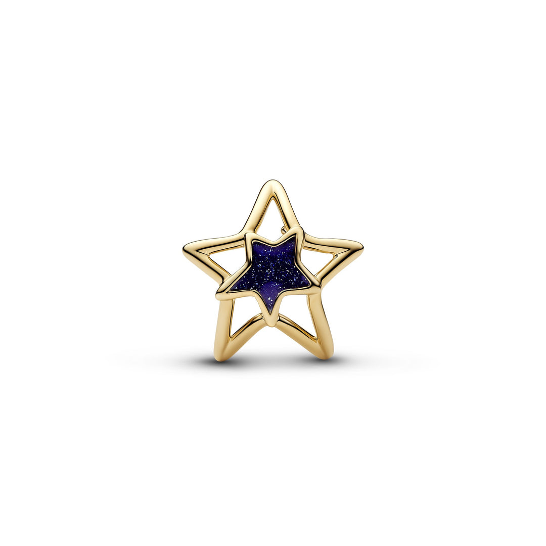 Pandora Gold Star Openwork Charm - Mococo