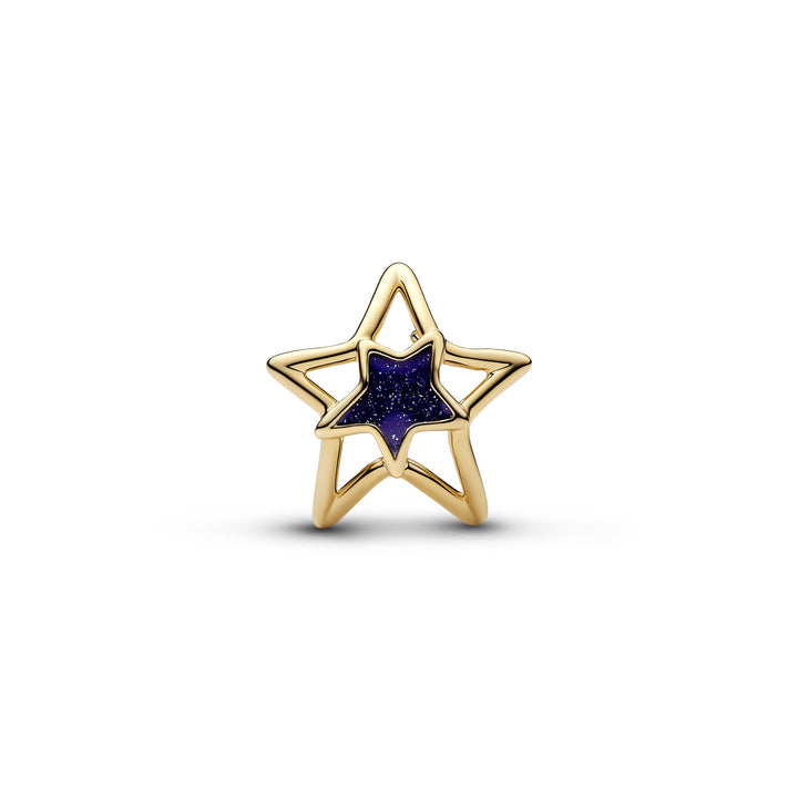 Pandora Gold Star Openwork Charm - Mococo