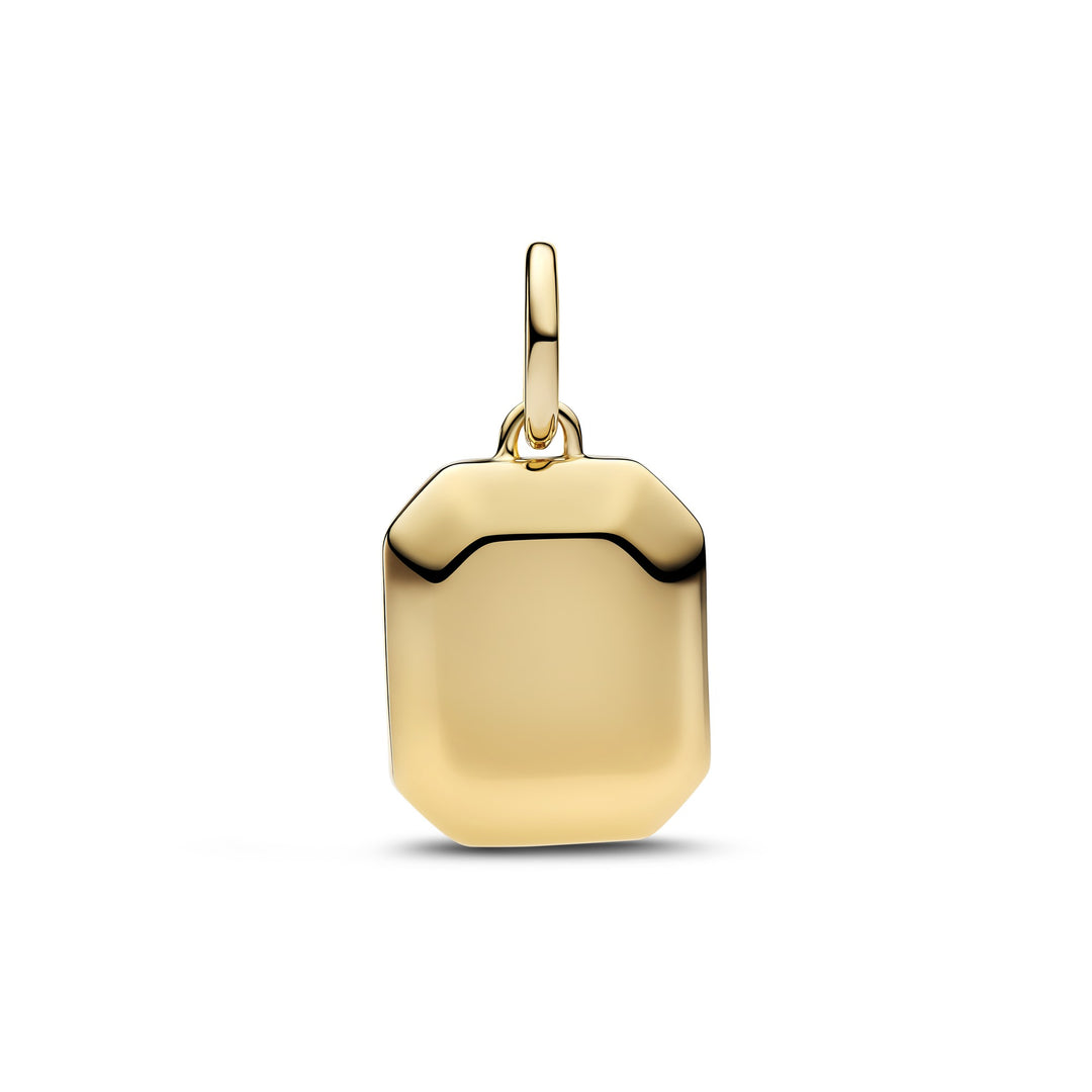 Pandora Gold Celestial Blue Hexagon Dangle Charm - Mococo