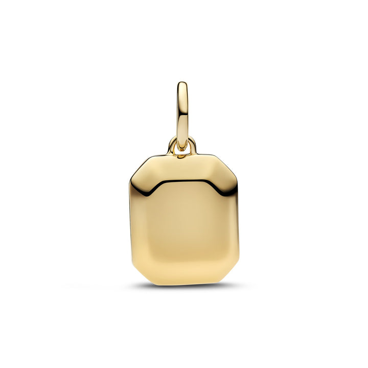 Pandora Gold Celestial Blue Hexagon Dangle Charm - Mococo