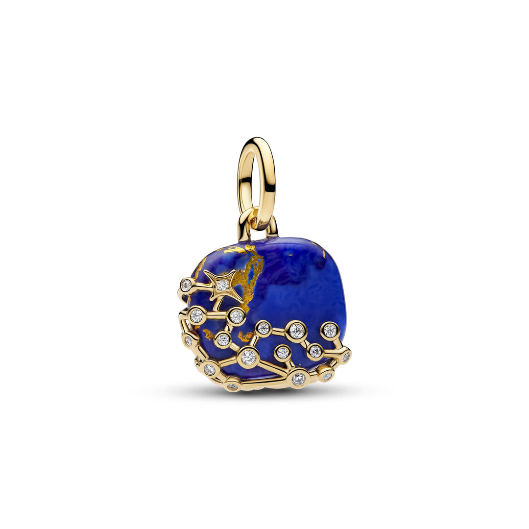 Pandora Gold Celestial Blue Constellation Dangle Charm - Mococo