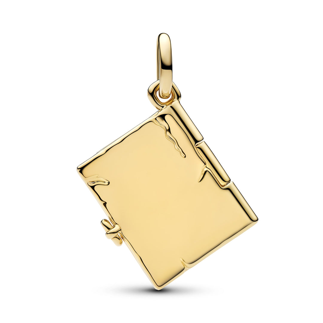 Pandora Gold Engravable Magic Book Dangle Charm - Mococo
