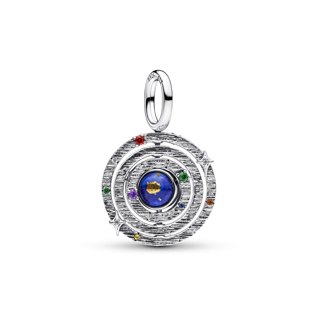 Pandora Silver Spinning Armillary Sphere Dangle Charm - Mococo