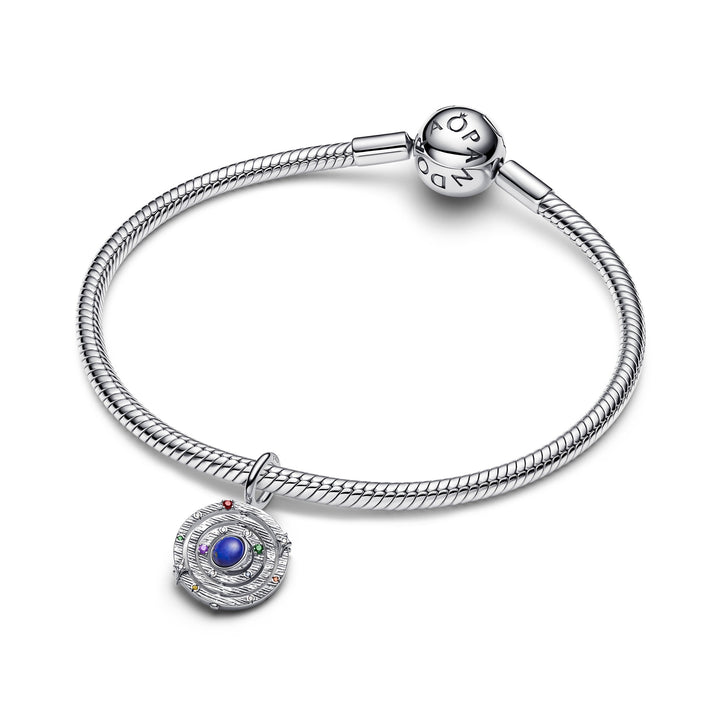 Pandora Silver Spinning Armillary Sphere Dangle Charm - Mococo
