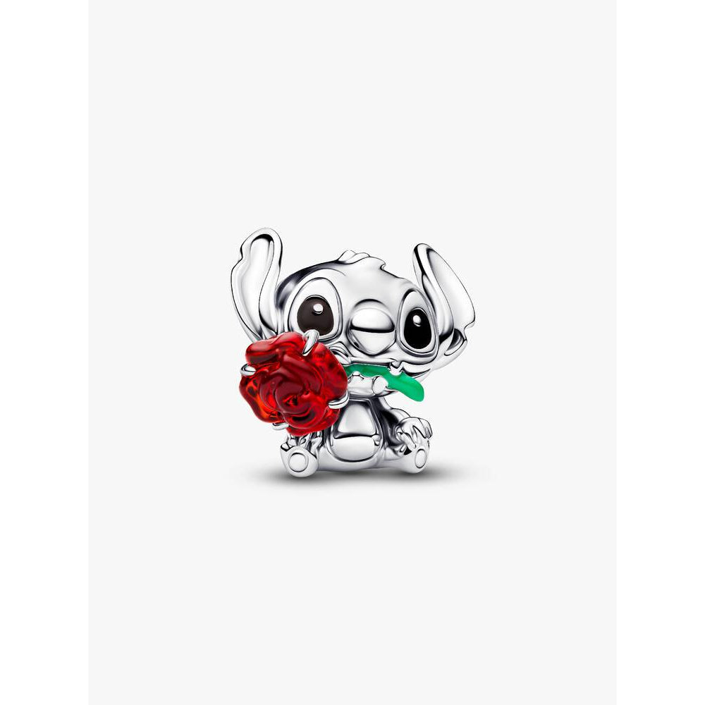 Pandora Disney Stitch Rose Murano Glass Charm 1