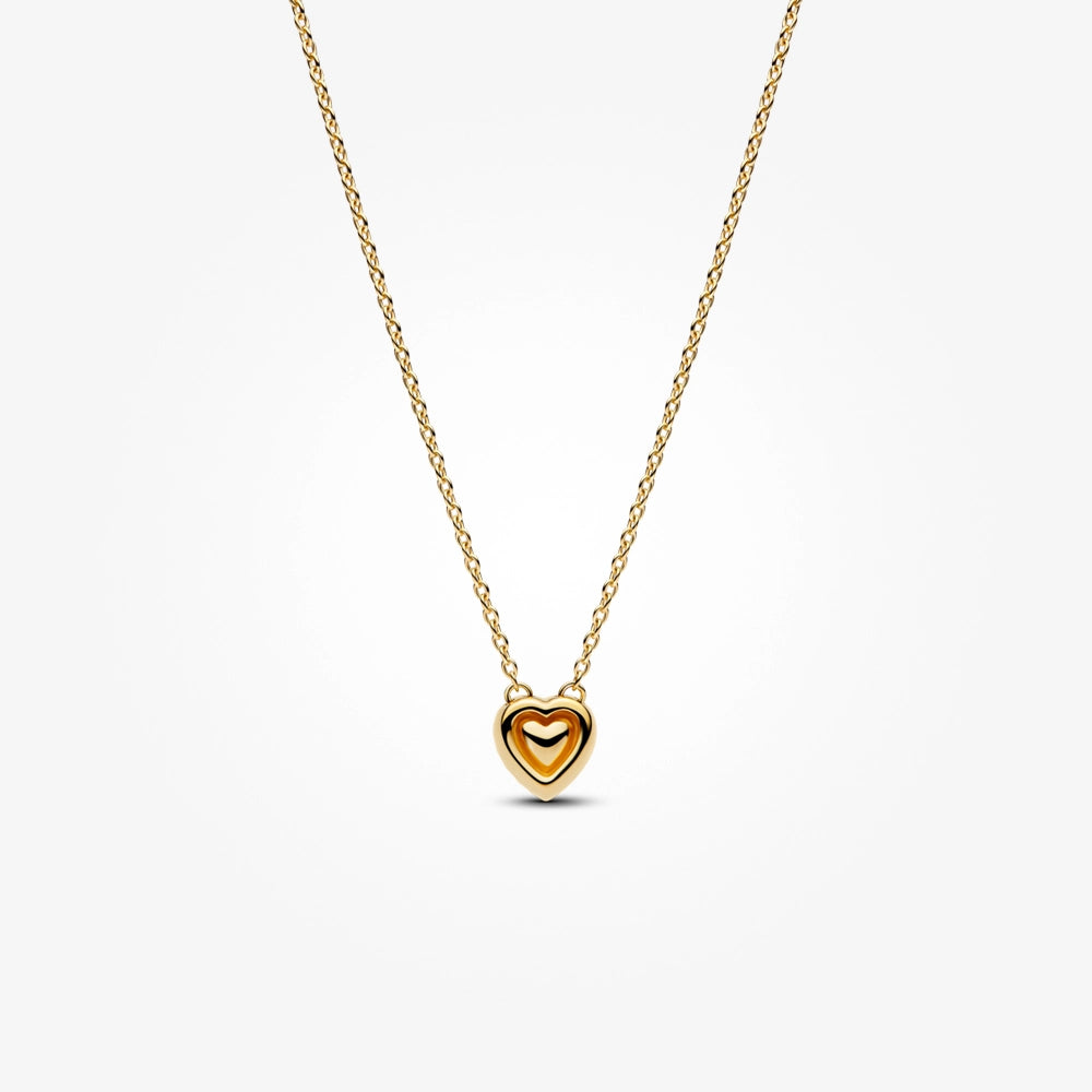 Pandora Engravable Heart Halo Collier Necklace 2