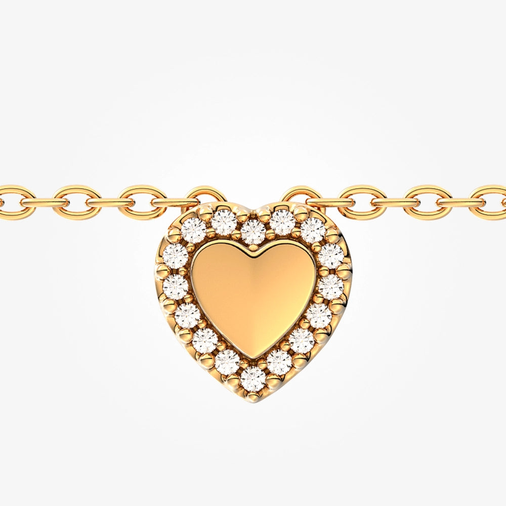 Pandora Engravable Heart Halo Collier Necklace 4